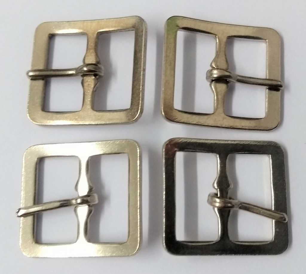 Genuine Specification 13mm Nickel Plated Small Roll Buckles x 4 NEW