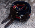 RM Stable Belt British with Leather Buckle Marines Pattern - All Sizes