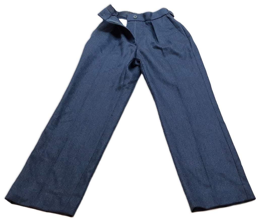 WRAF / RAF Trousers Female Airforce Blue Grey Colour OFCs Royal Air Force Womans Slacks Size 72cm