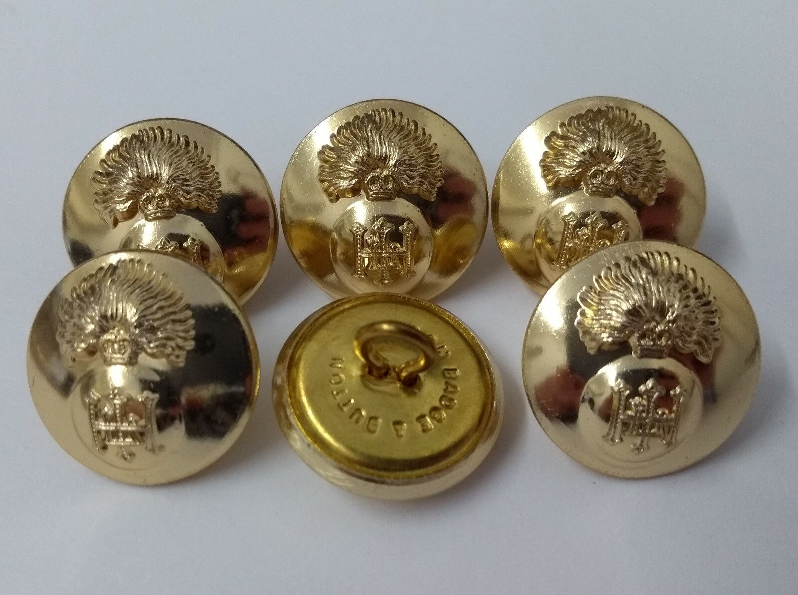 Genuine British Army Issue The Royal Highland Fusiliers Dress Buttons 30L x25