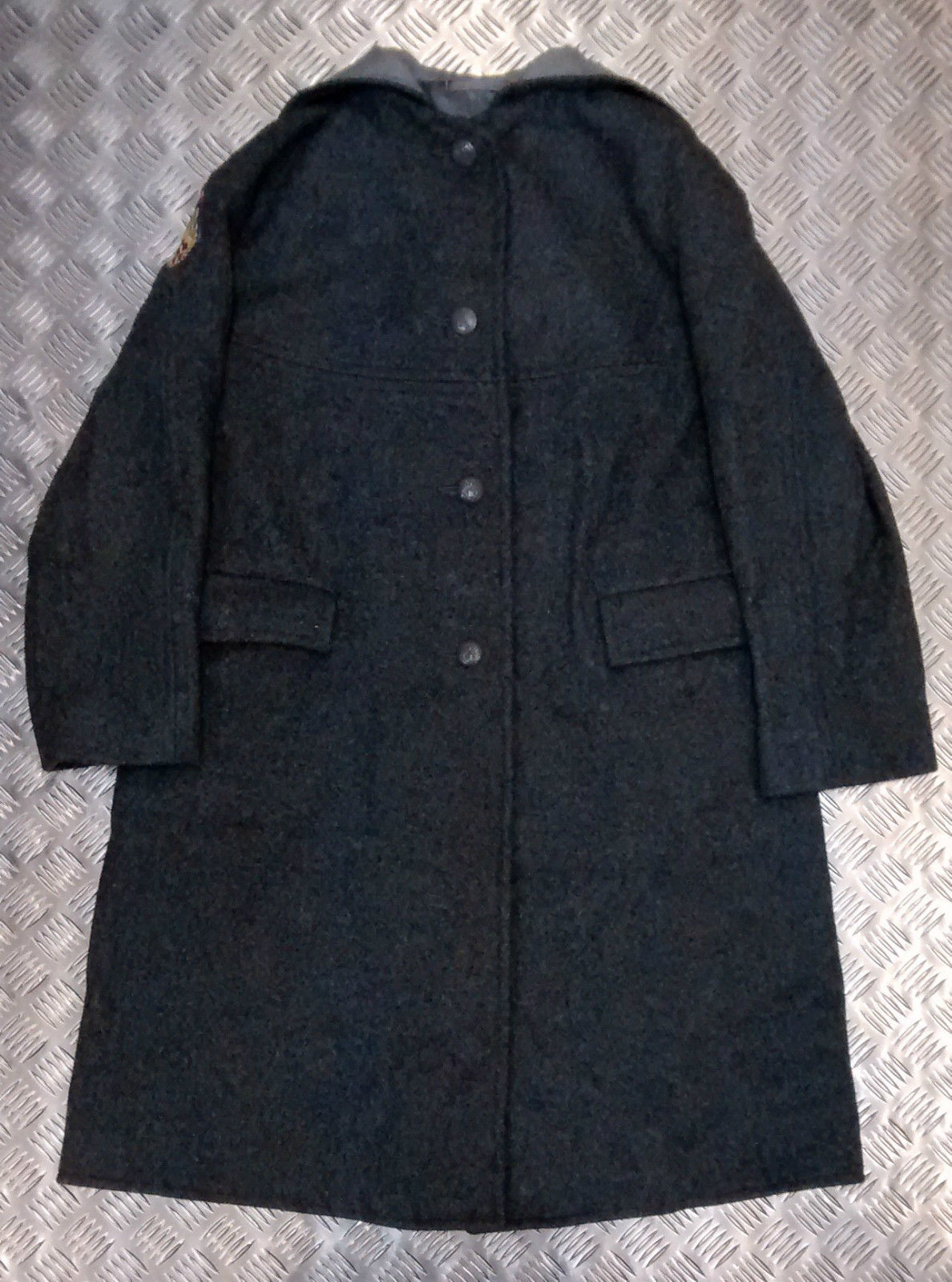 Vintage 1960's Ladies Wool Grey Duffle Coat Greatcoat