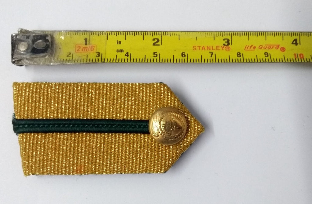 Dubai Gorgets Gold Braid Detail & Green Piping Fancy Dress