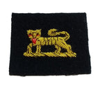 Mess Kit Badge PWRR Tiger Insignia British Army Hand Embroidered Arm Patch