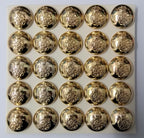 Genuine British Army Issue x 25 Intelligence Corps Insignia Dress Buttons 40L