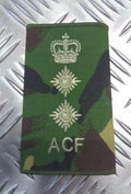 Genuine British Army Woodland Camo ACF Colonel Rank Slide /Epaulette - NEW
