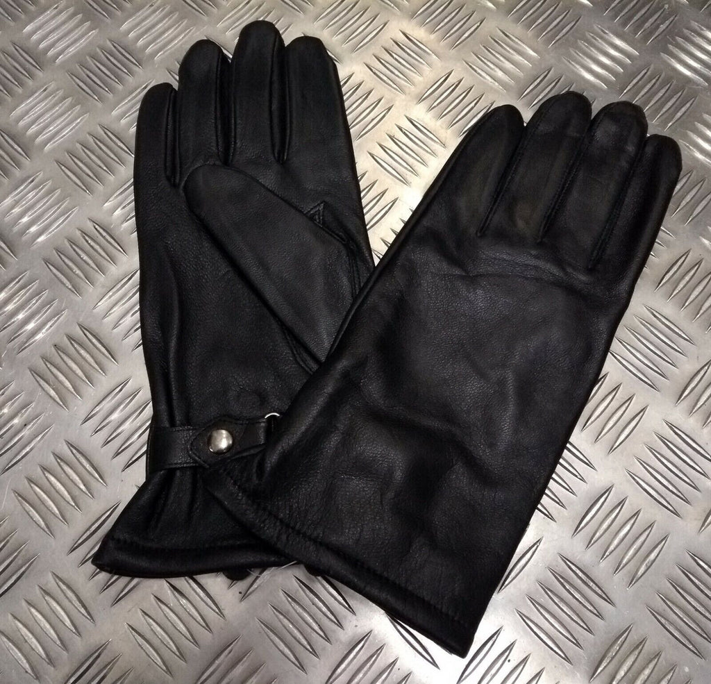 General Service Gloves Black Lined Leather Size 12