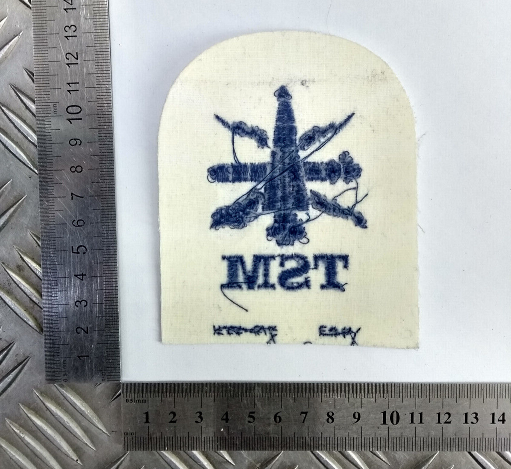 Royal Navy Submarine Tactical TSM Basic Rate Blue & White Qualification Patch
