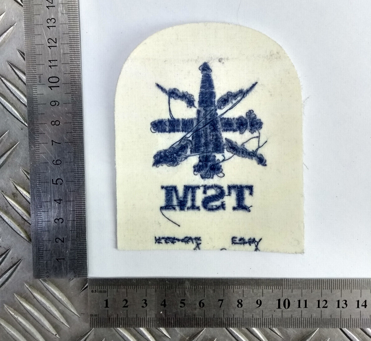 Royal Navy Submarine Tactical TSM Basic Rate Blue & White Qualification Patch