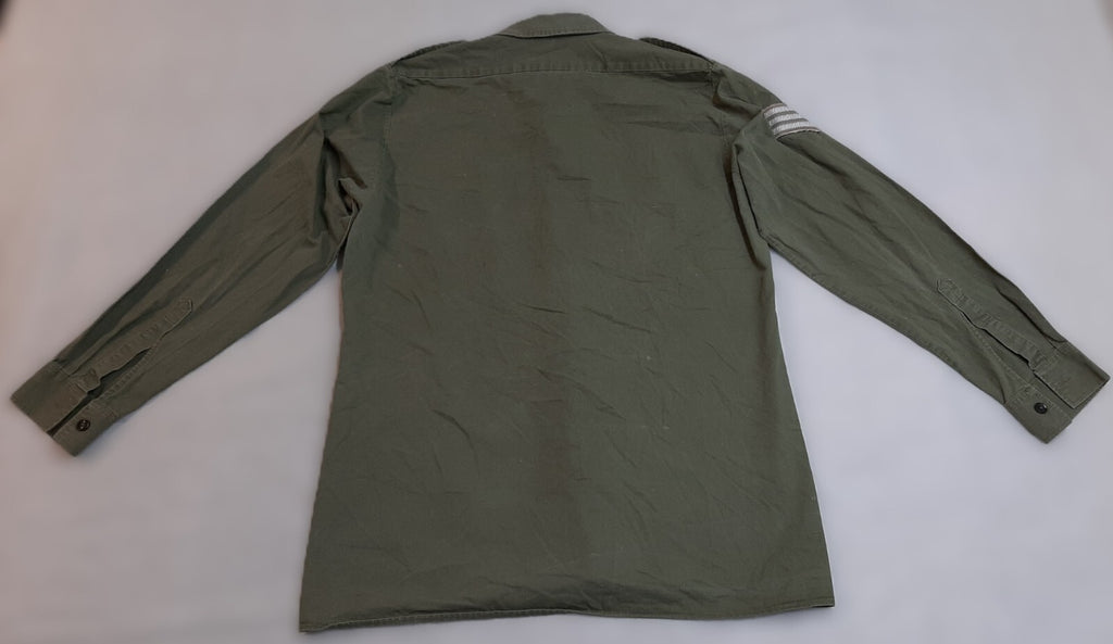 Vintage Combat Shirt British Army Green General Service Long Sleeves Size 41cm
