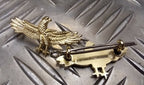 RAF Royal Air Force Type Wingspan Eagle Matching Metal Badges MFCD7