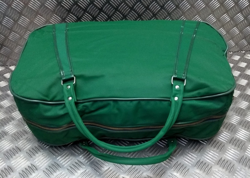 Vintage 70s Holdall Carry All EX Large Vinyl Discharge Green British Surplus