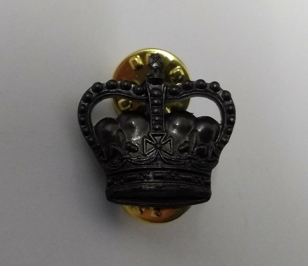 Genuine British Royal Marines RM Bronze Colour Officers 20mm Crown Badge RM1X