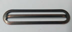 3" Bronzed Parade Belt Slider / Keeper Adjuster Quality Metal Construction