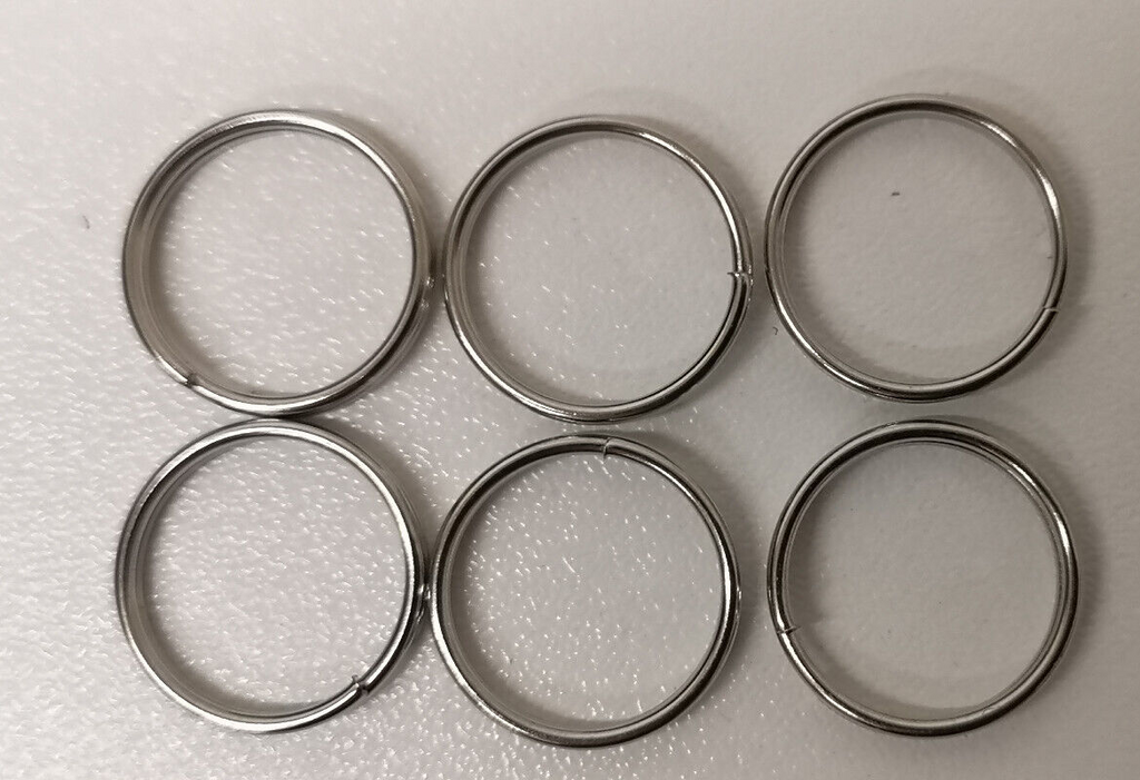 British Issue Chrome 5/8" Shank Split Rings x2 pairs