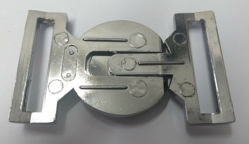 Genuine The Gambia Security Service Insignia Belt Buckle Chrome Locket NEW