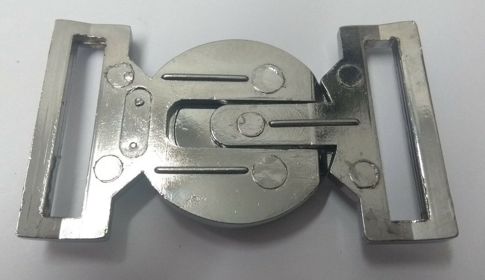 Genuine The Gambia Security Service Insignia Belt Buckle Chrome Locket NEW