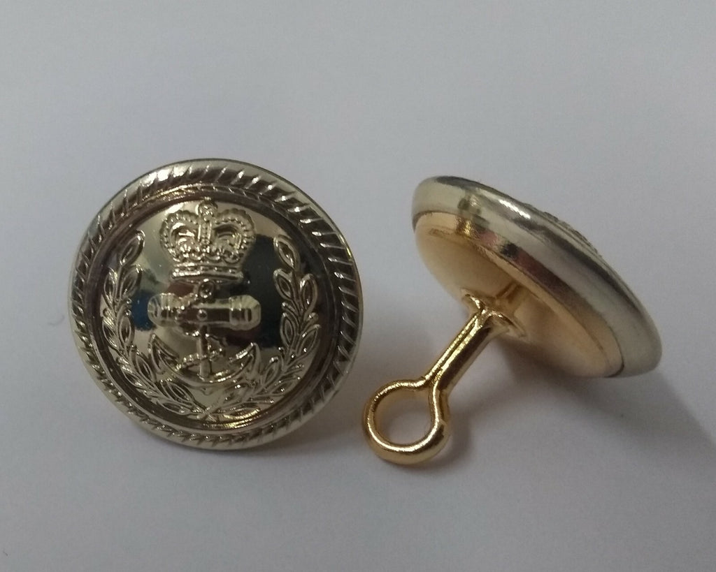 Genuine British Royal Navy RN Officers Flag Mess Dress Buttons 19mm 30L ASBT47