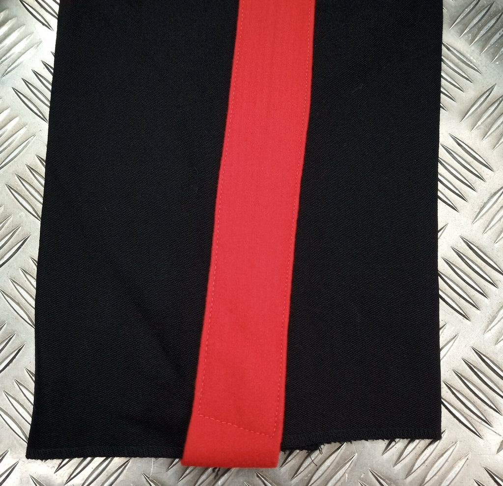 Army No1 Trousers British Wide Red Stripe Pattern Button Front Faulty TRHQ1X