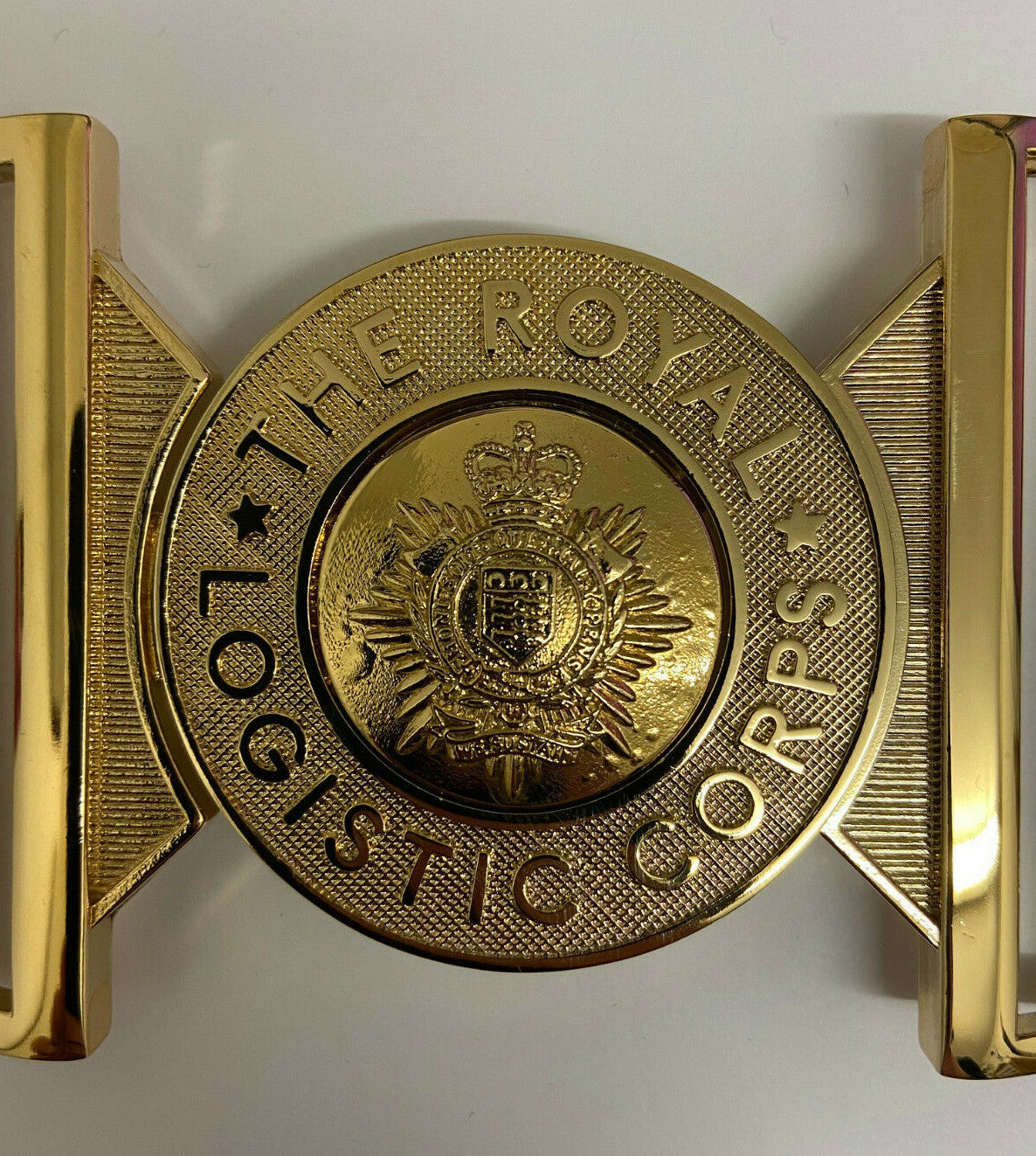 RLC Stable Belt Buckle Genuine British Army Royal Logistic Corps Insignia NEW