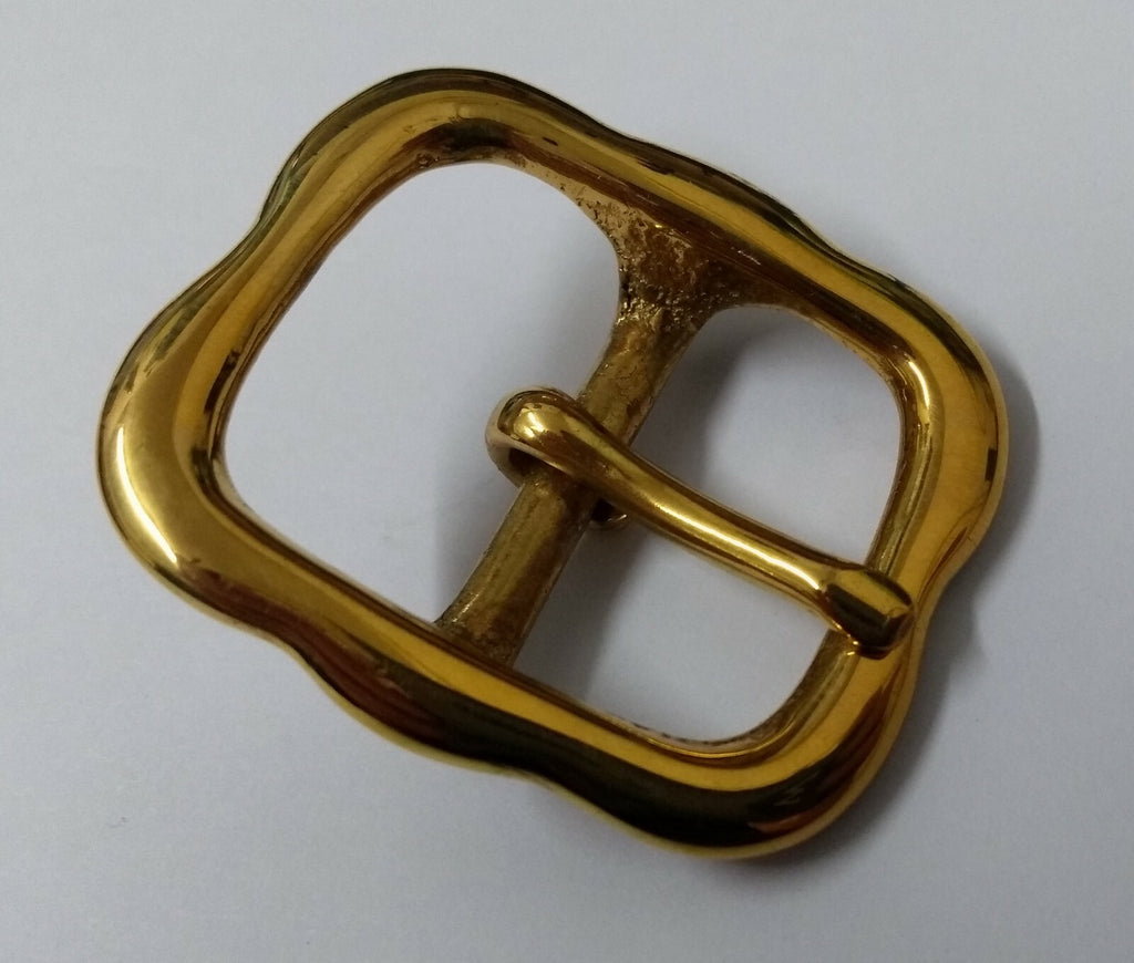 Genuine British Army Horse Guards & H Cav Brass 1" Bridle Crown Buckle