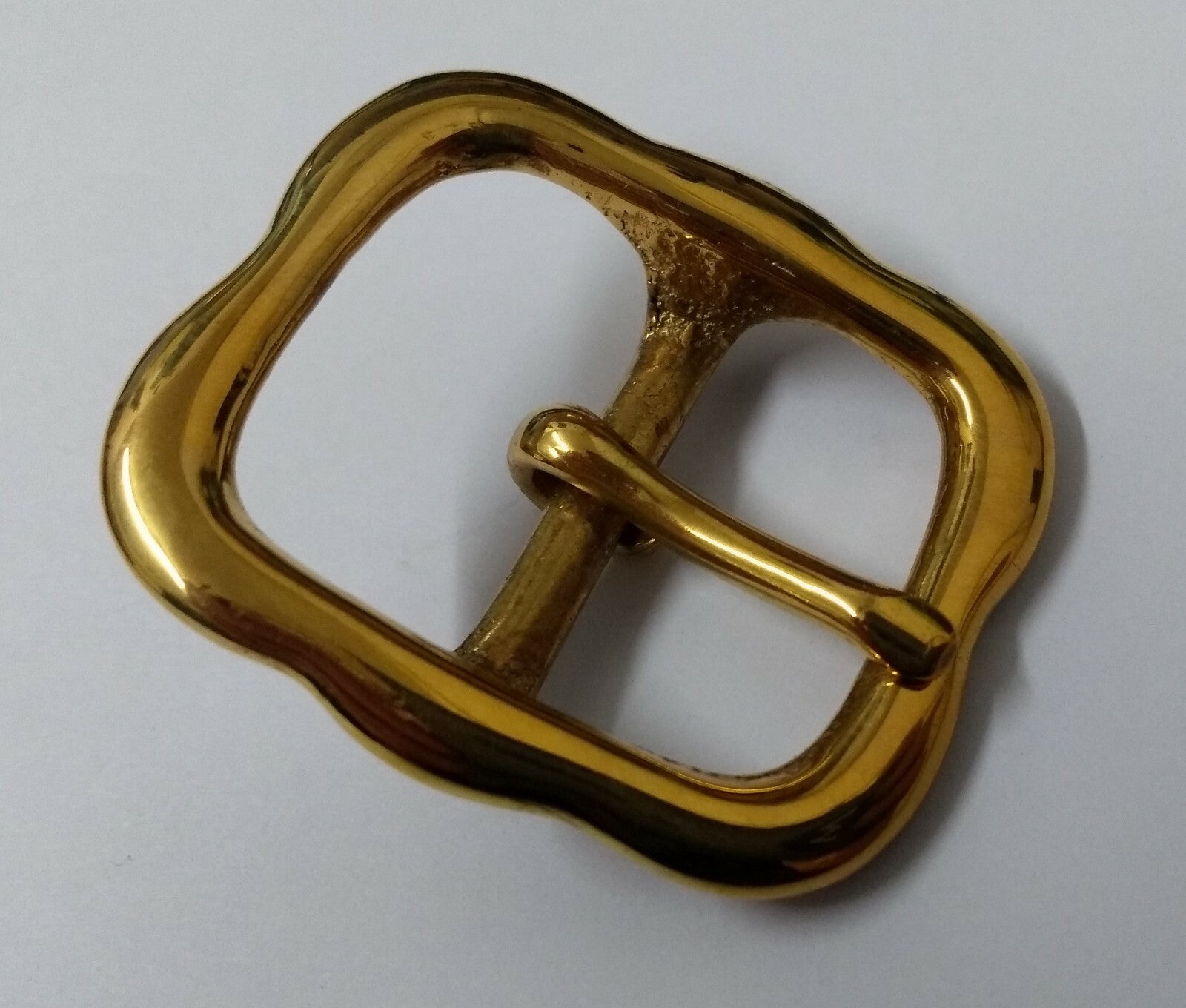 Genuine British Army Horse Guards & H Cav Brass 1" Bridle Crown Buckle