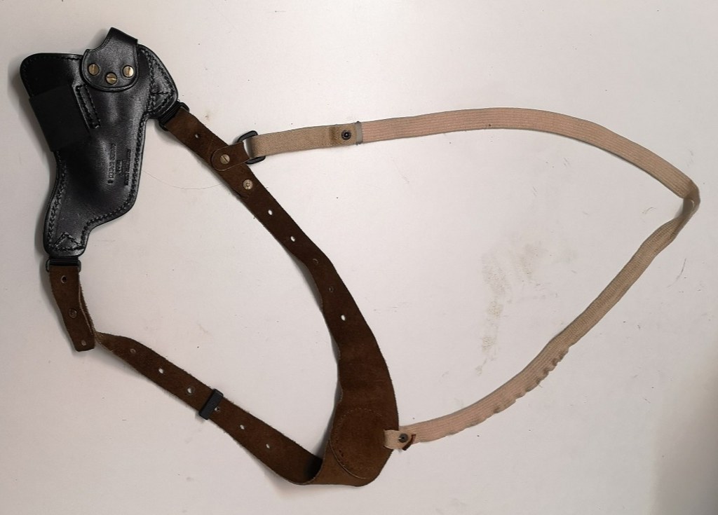 Price Western Leather Ruger Speed 6 Black Holster with Harness Shoulder Strap