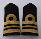 Naval Style Shoulder Boards Epaulette Leather Backed Fancy Dress