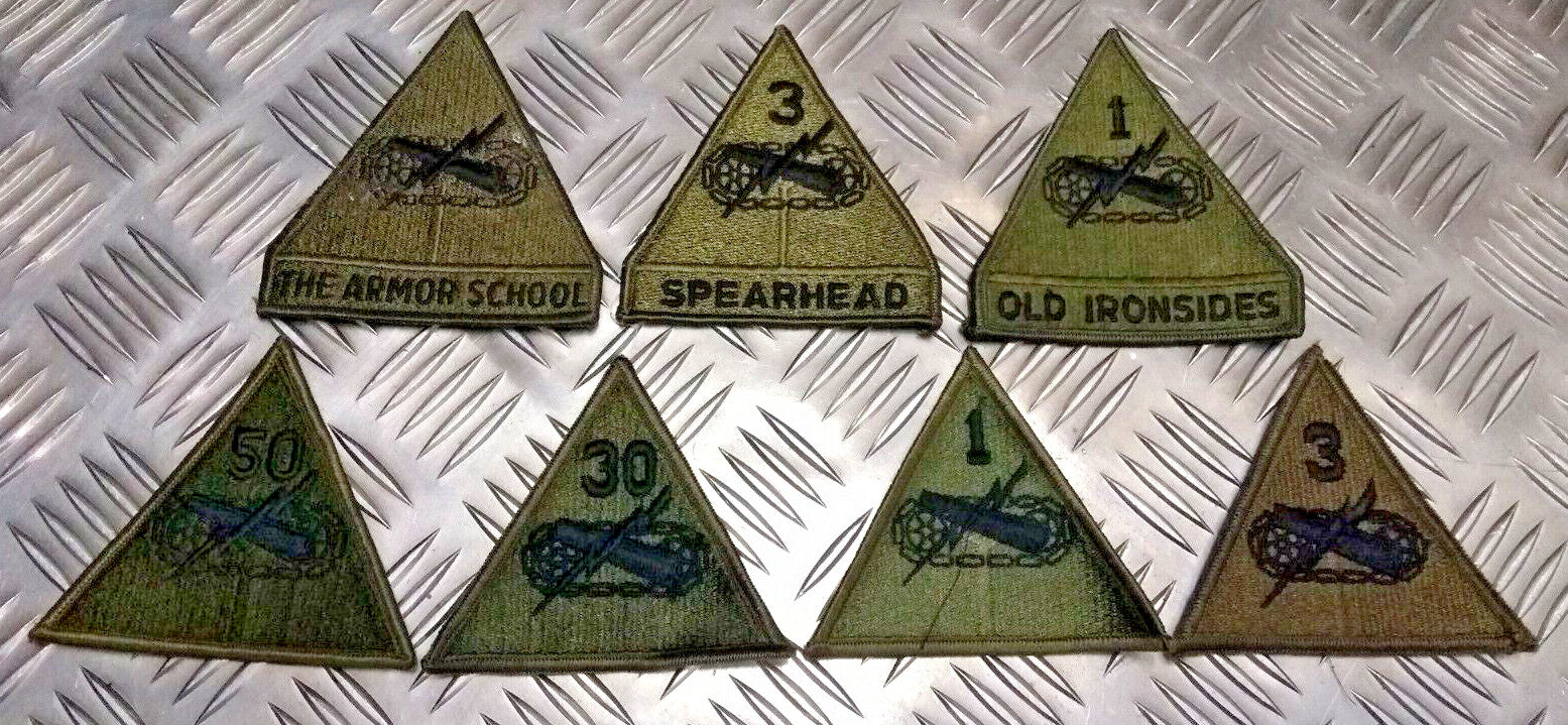 Vintage US Issue Armoured Division Patch Spearhead Ironsides