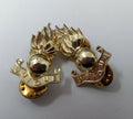 Royal Engineers R.E Collar Dogs Snap Pin