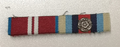 Medal Ribbons 2 in one row with Rosette for No1 No2 Dress British Army Uniform