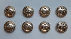 8 RMP Buttons Size 30L Army Style ER II Queens Crown for No2 No1