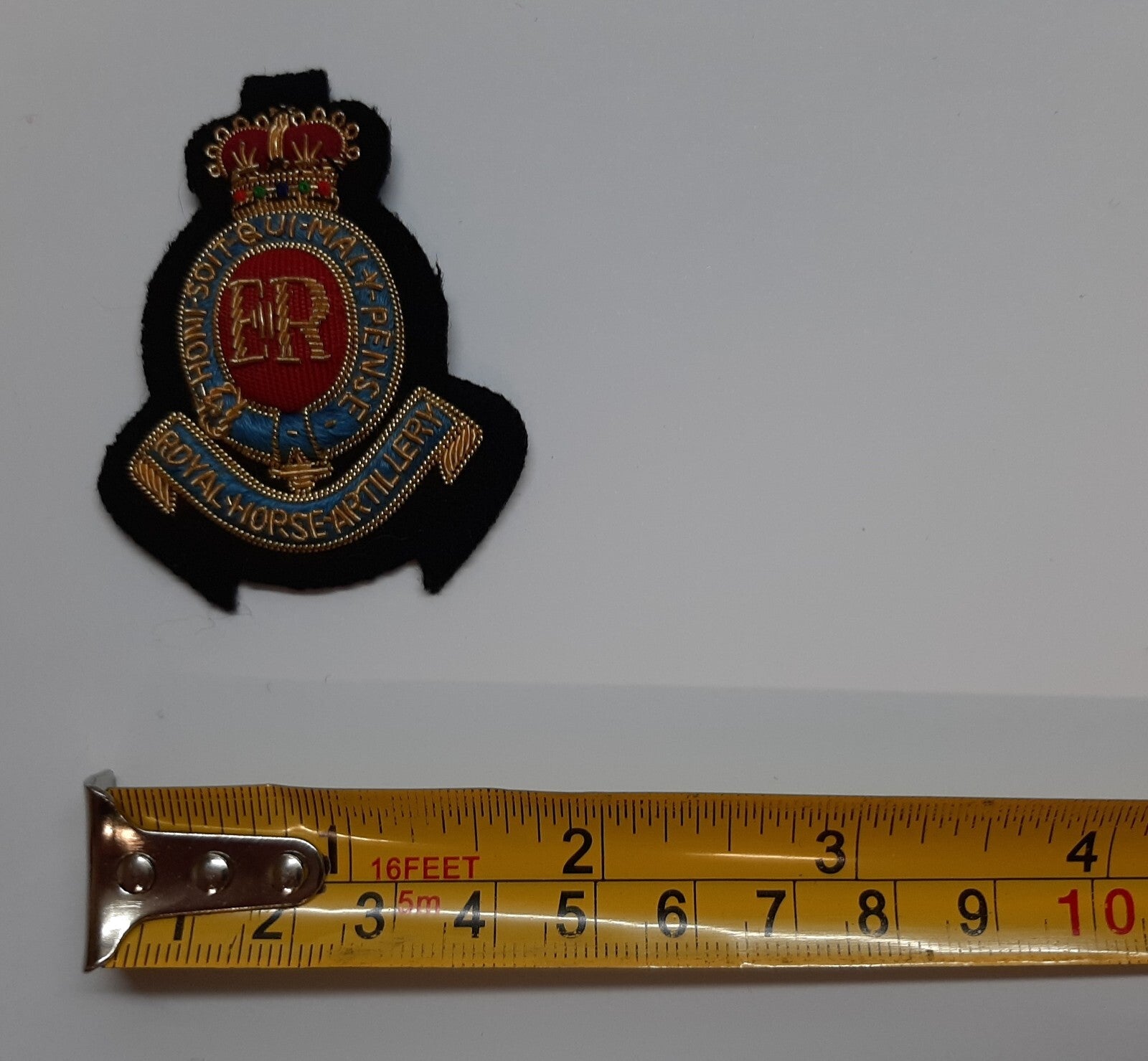 Horse Artillery Badge Hand Embroidered British RHA (3rd Regiment 3RHA)