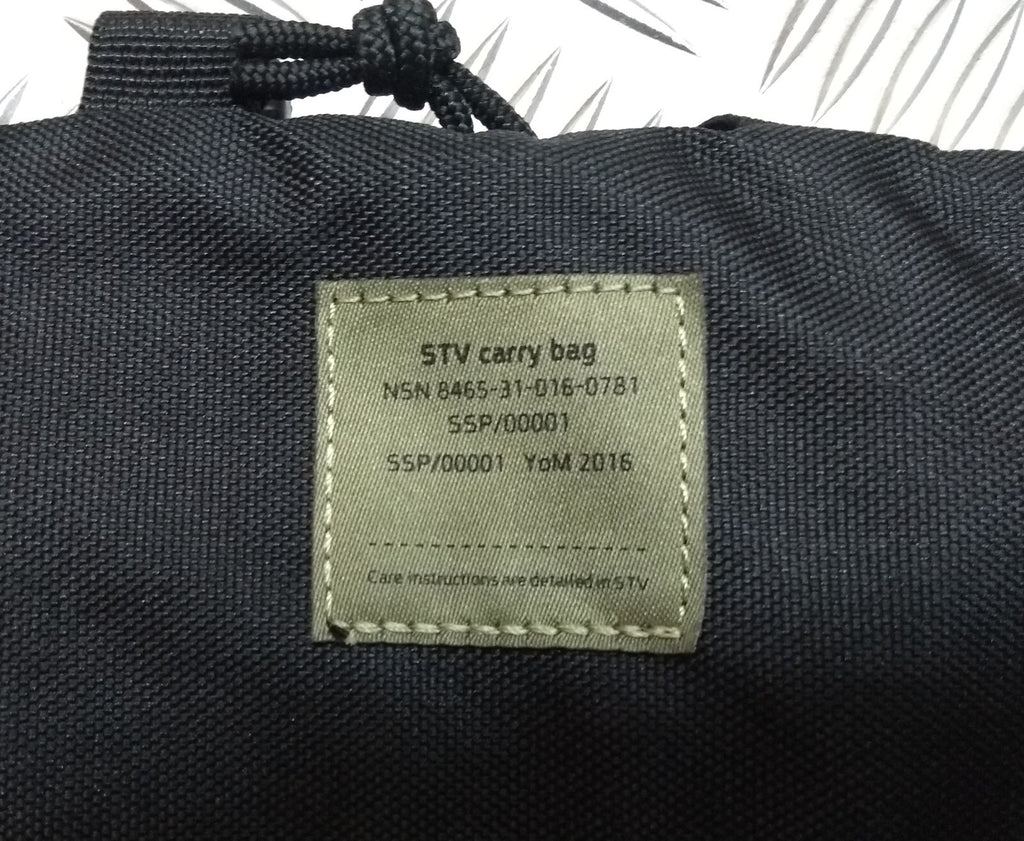 STV Carry Bag British Army Surplus Virtus NSN Stock Stealth Black Gen 1