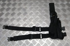 Drop Leg Holster Stealth Black Airsoft Universal Size Cordura Construction