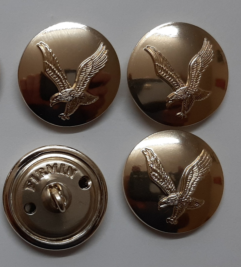 AAC Large Buttons British Army Air Corps Insignia 40L Gold No1/2 Dress X4