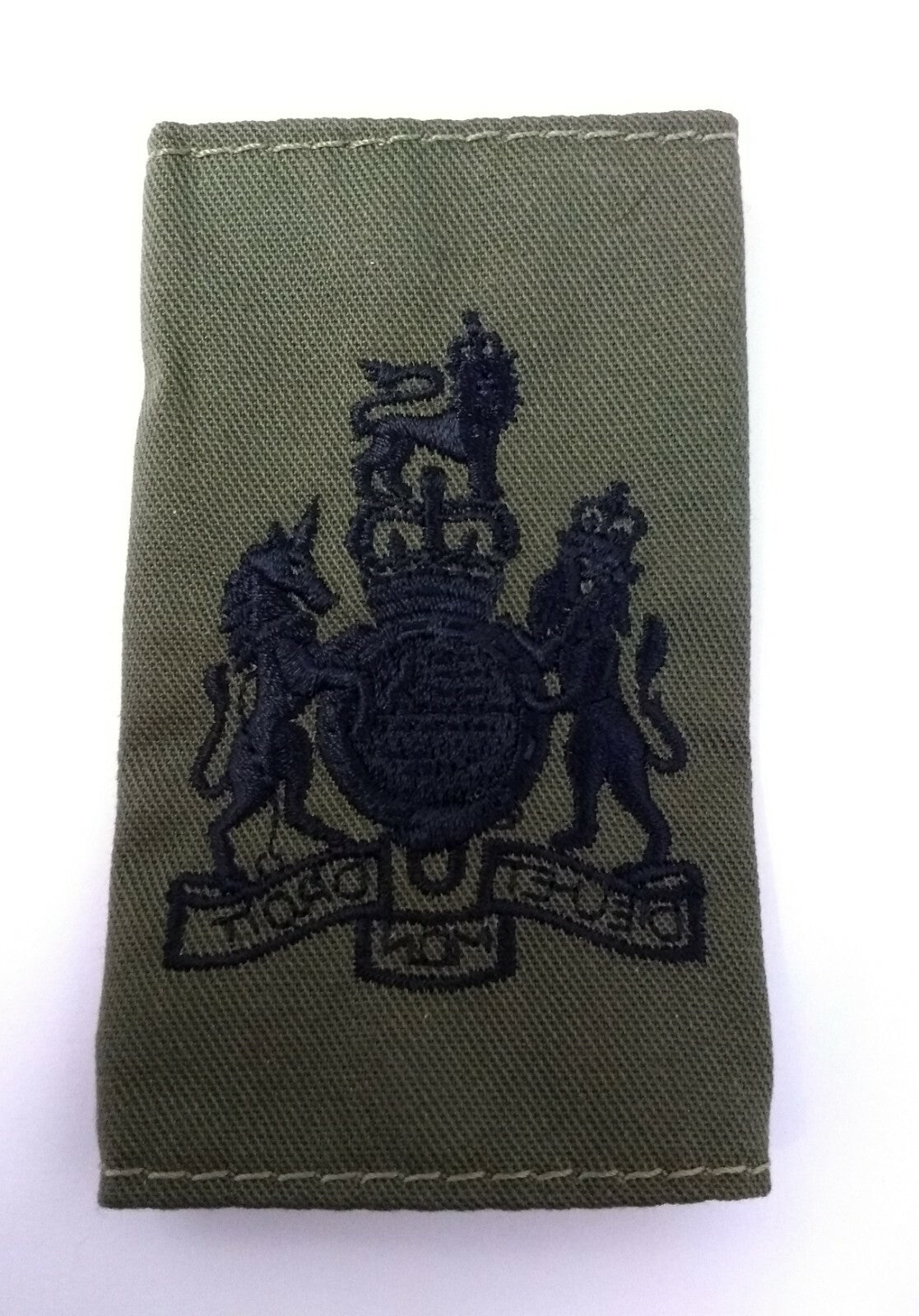 British OD WARRANT OFFICER Rank Slides Epaulettes Inverted