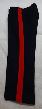 Vintage No1 Trousers British Dress Old Pattern 1 3/4" Red Stripes 1957