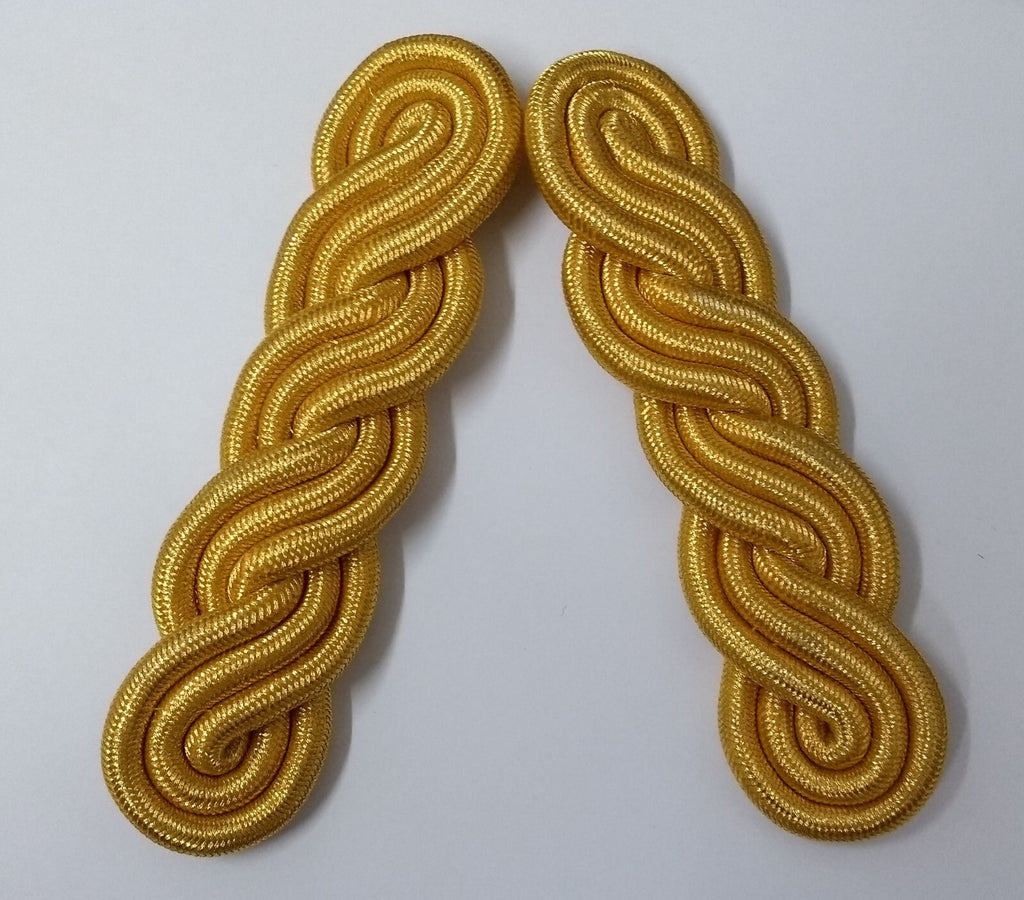 Shoulder Cords Gold Ceremonial Parade Issue No Insignia Made in the UK