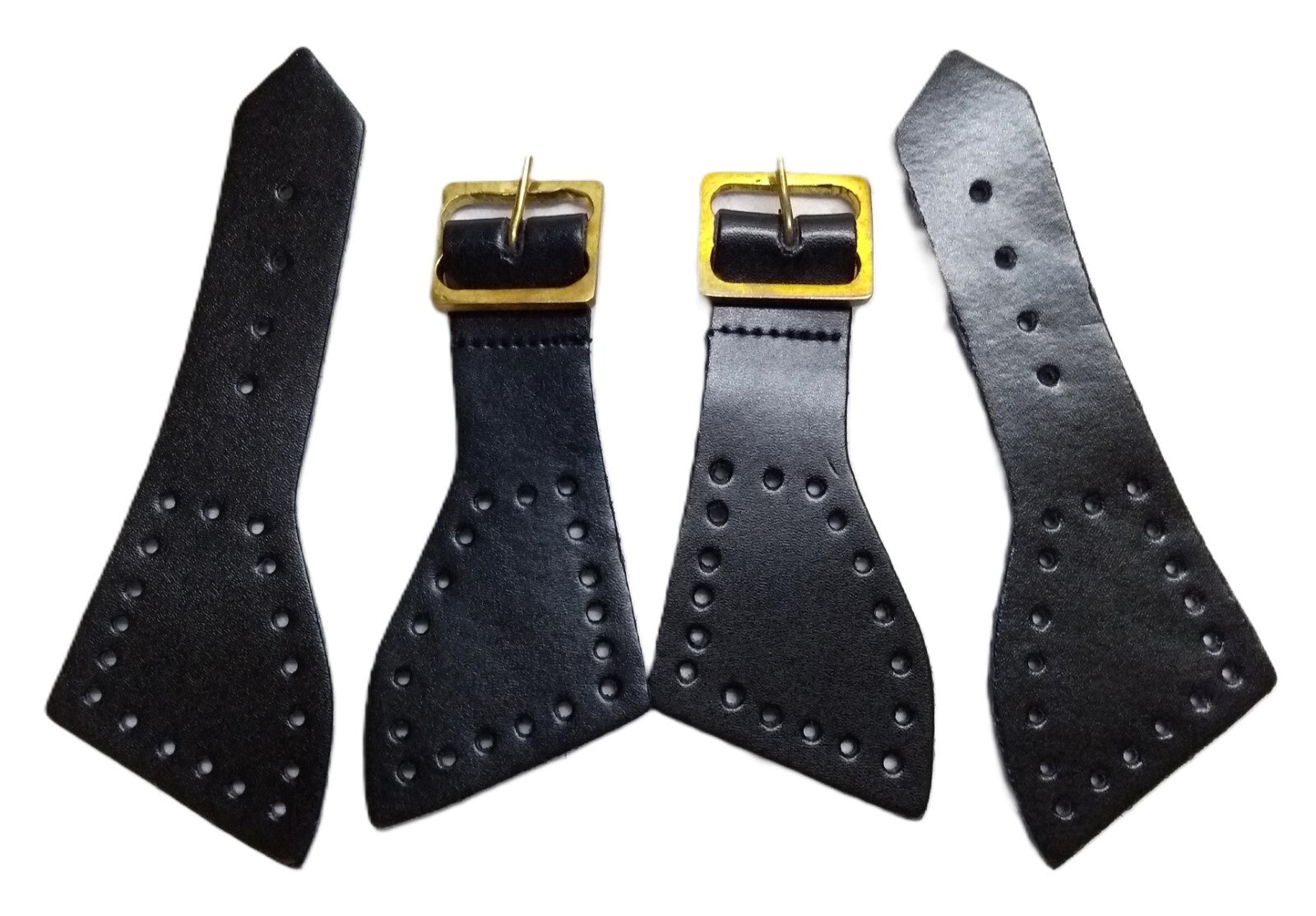 Mess Foot Straps Leather British NCO Brass Buckle HCav Cavalry Pattern
