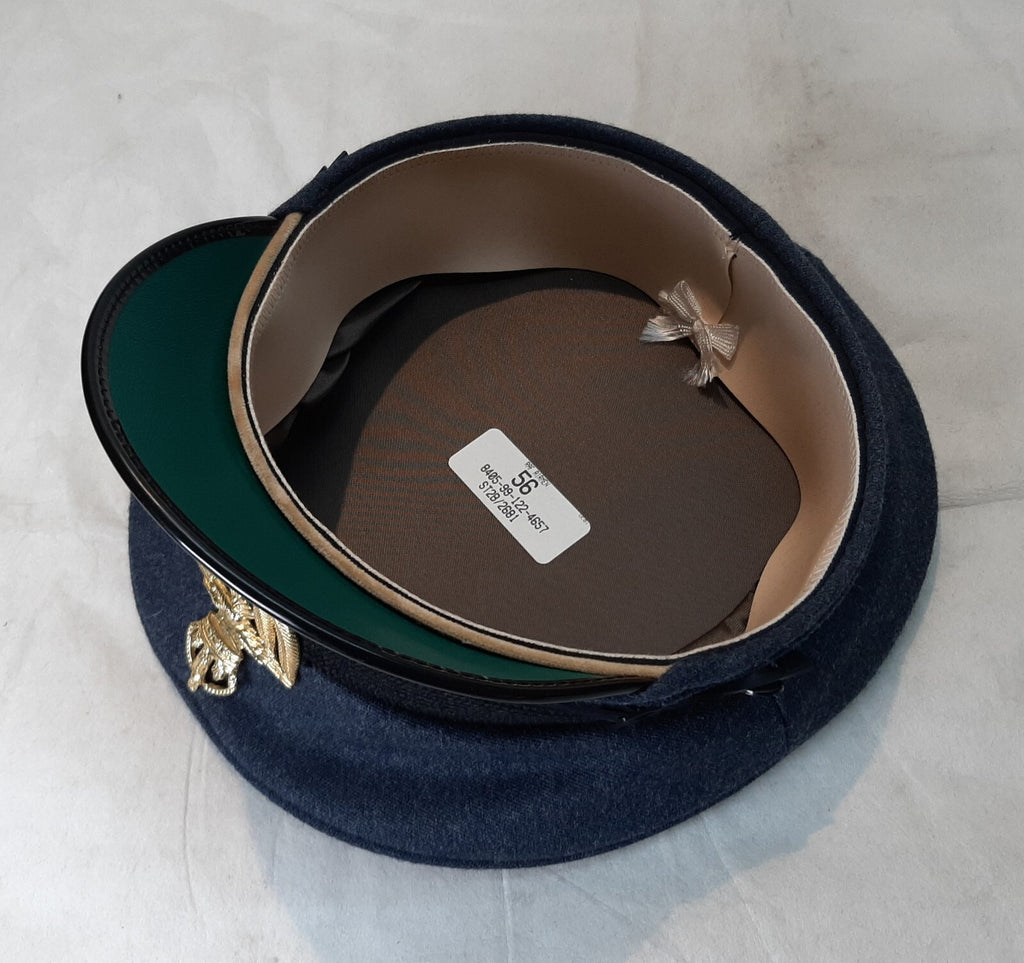 Dress Hat RAF Royal Air Force Blur Grey Colour with OFC Badge Buttons & Chinstrap Size 56cm