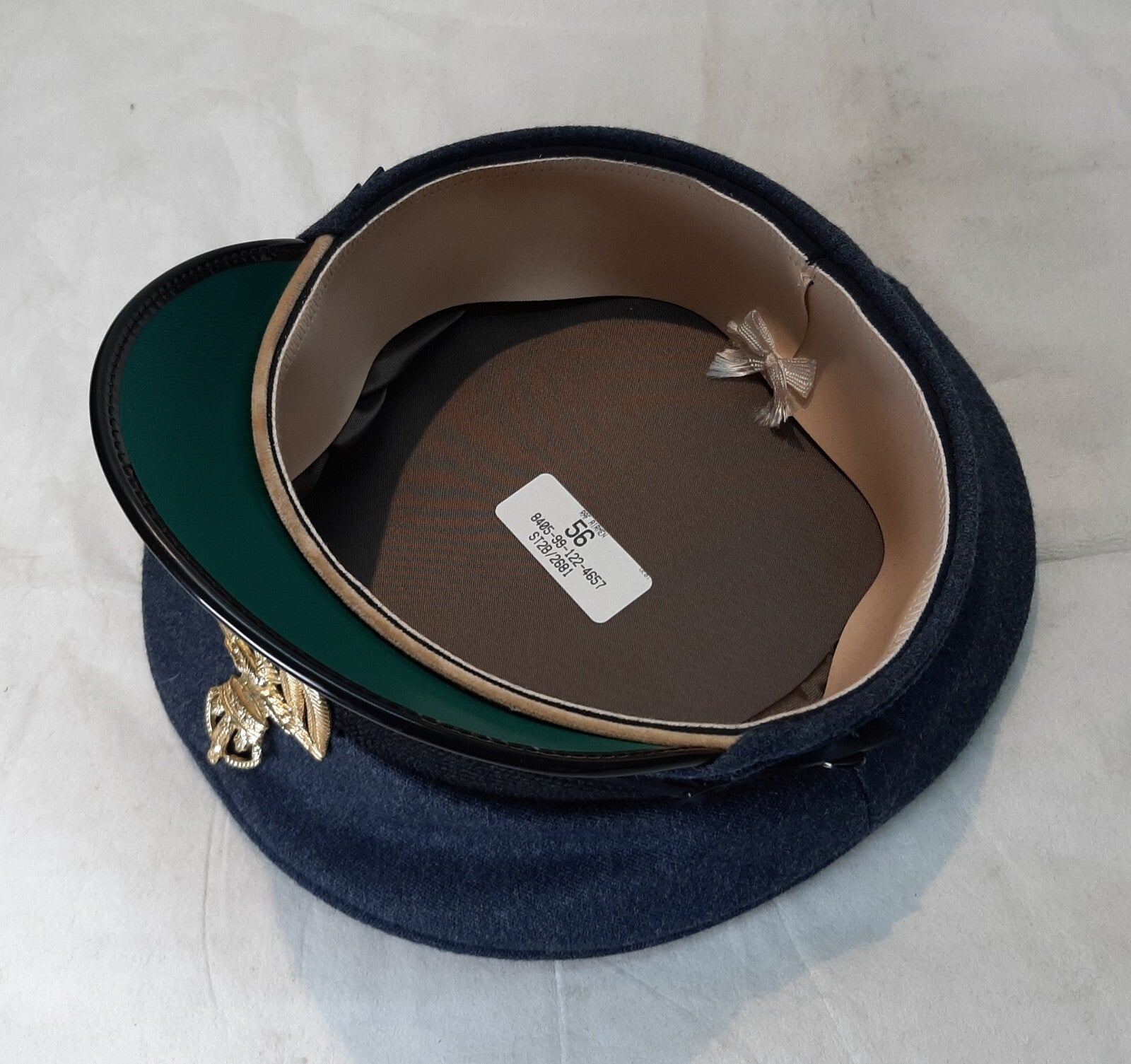 Dress Hat RAF Royal Air Force Blur Grey Colour with OFC Badge Buttons & Chinstrap Size 56cm