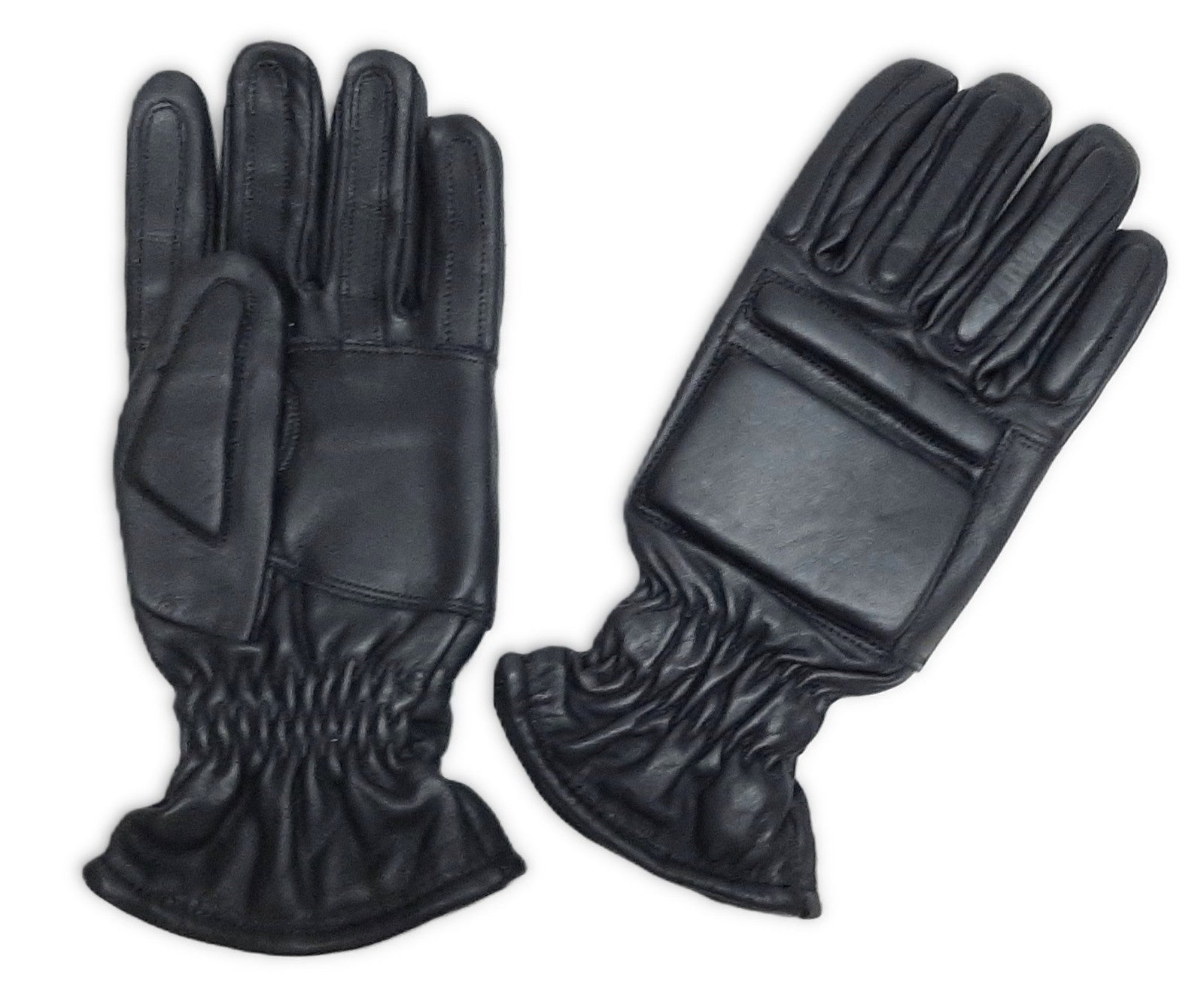 Cut Resistant Gloves Leather Knuckle and Back Hand Protection Riot Public Order