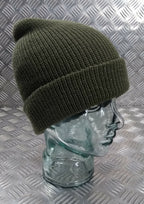 Genuine US Army Green Beanie Hat / Watch Cap / Skullcap 100% Wool - NEW