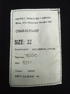 British Army Style Jacket No1 No Buttons With Patches Sz32