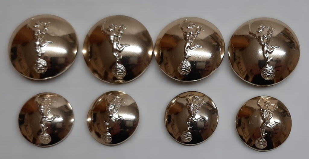 Royal Corps of Signals No2 Ring Back Button Set British Army Insignia OFC Officer