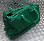 Vintage 70s Holdall Carry All EX Large Vinyl Discharge Green British Surplus NOS