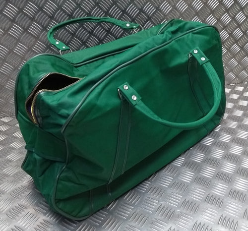 Vintage 70s Holdall Carry All EX Large Vinyl Discharge Green British Surplus NOS