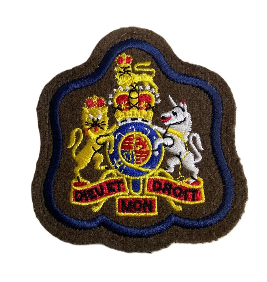 The Corps of Royal Engineers RE British Army FAD No2 Warrant Officer Badge Patch