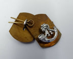 Light Infantry Silver Collar Dogs. Army 1 Pair NEW