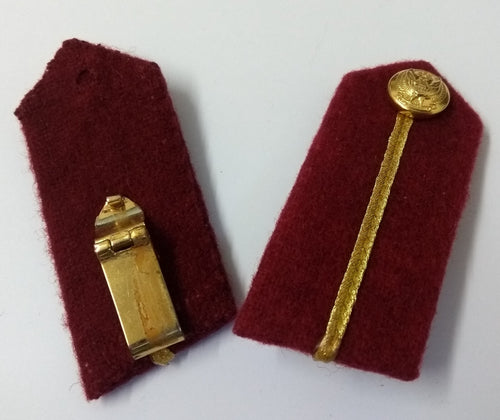 Abu Dhabi Officer Rank Collar Boards Gorgets & Insignia Buttons With Snap Clips